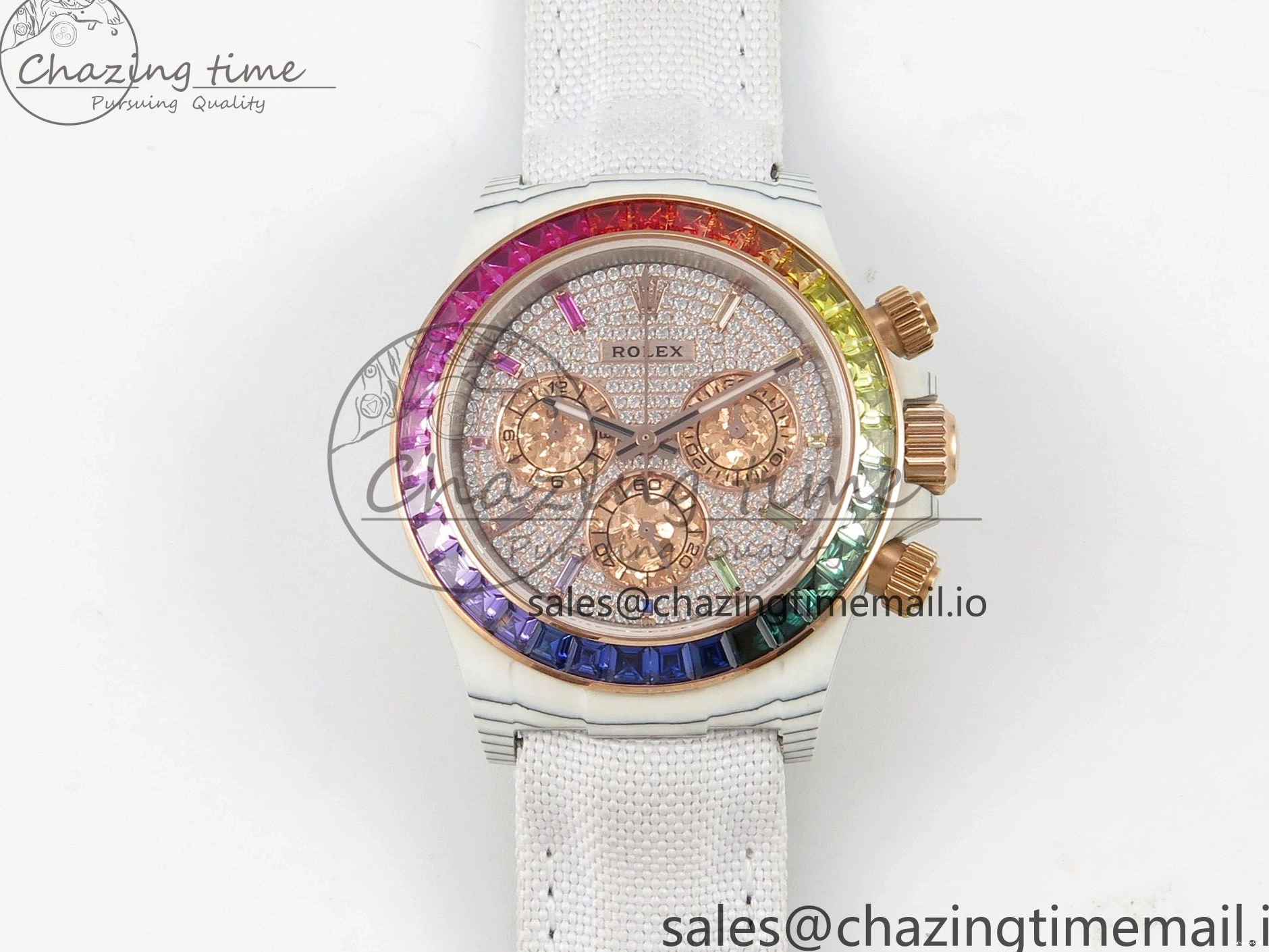 Dial Nylon MPF Full White White Best Carbon Edition Diamond Strap A4801 Daytona Cosmograph 0325